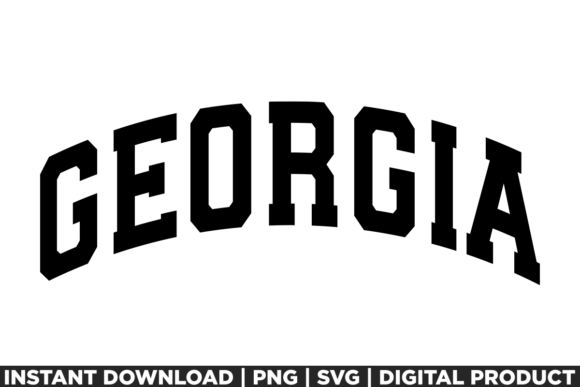 A Georgia State Graphic for Polished T-Shirt Designs
