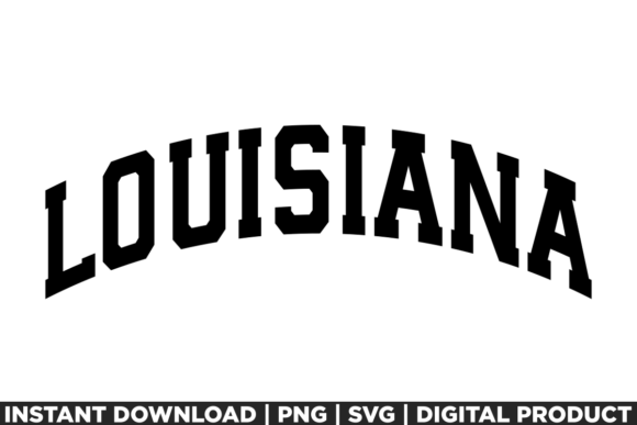 A Louisiana USA City State Graphic for T-Shirt Designs