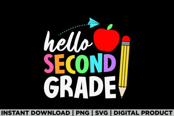 Hello Second Grade Team: A Heartwarming Embroidery Design