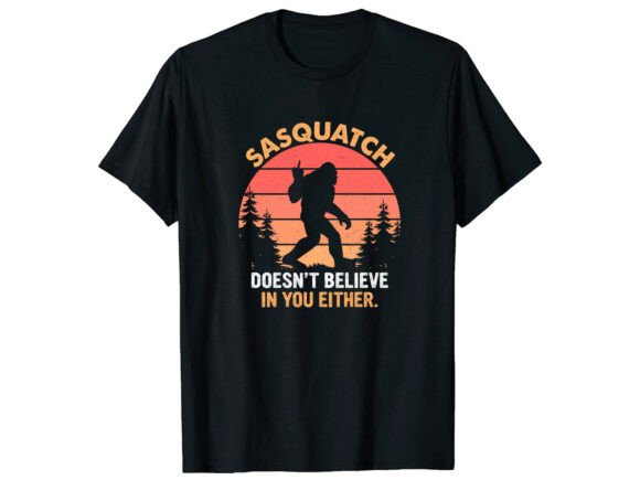 Sasquatch Believer Gift: A Graphic Design Asset Review