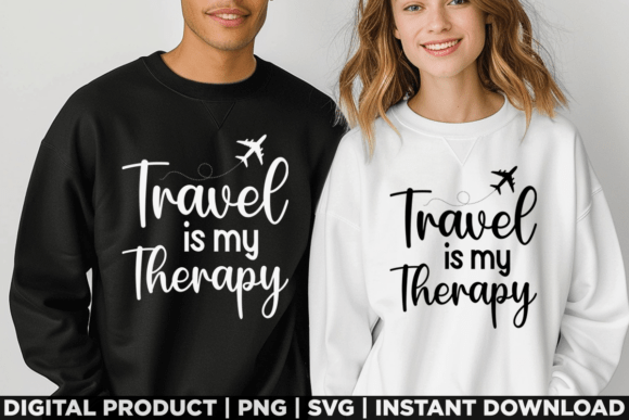 Travel is My Therapy: A Graphics Review for T-Shirt Designs